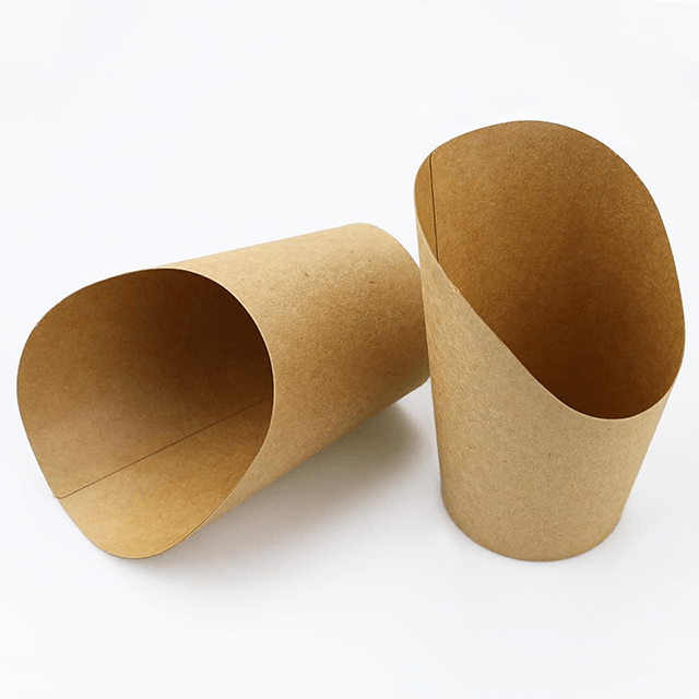 Takeaway Kraft French Fries Paper Cups