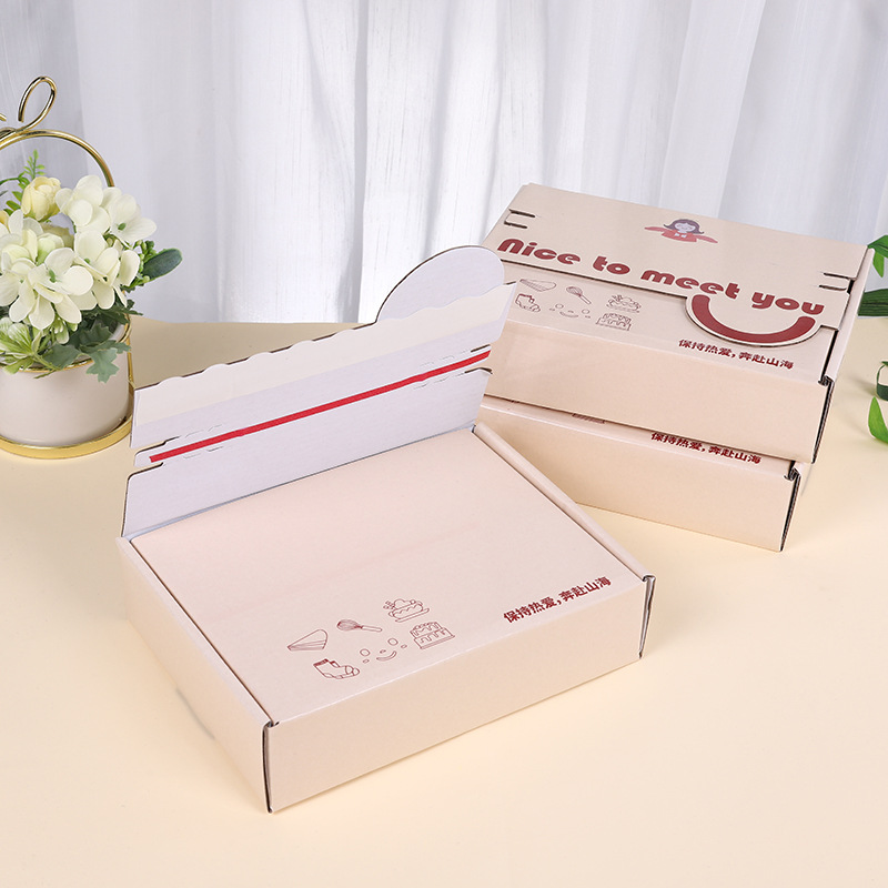 Recyclable Foldable Packaging Mailer Kraft Cardboard Folding Corrugated Shipping Package Paper Boxes Zipper Carton