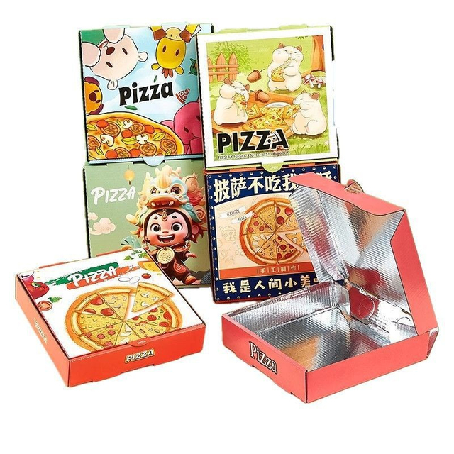 Customized Quality Wholesale Pizza Boxes Recyclable Pizza Box Corrugated Pizza Boxes