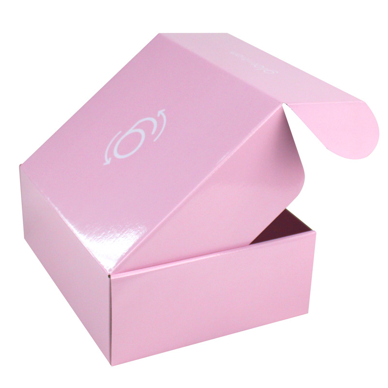 ustom Logo Collapsible Flat Corrugated Cardboard Kraft Paper Clothes Jewelry Perfume Food