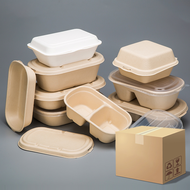 Bagasse Packaging Food Container Sugarcane Box