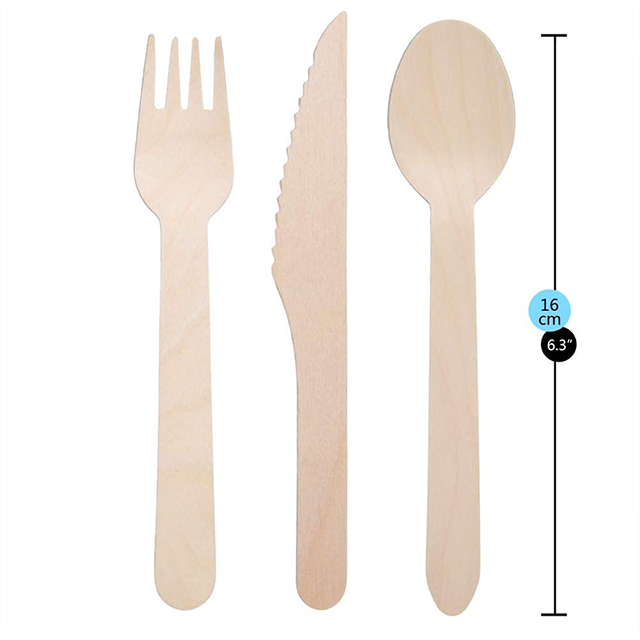 Wooden Knife, Fork And Spoon