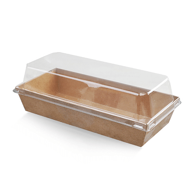 Fast Food Kraft Paper Food Tray with PLA Coating